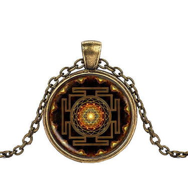 Sacred Sri Yantra Necklace Pendant
